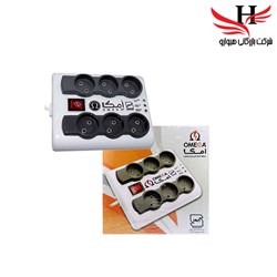 نمایش جزئیات برای محافظ برق 6 خانه امگا OMEGA 1/5M مدل p6000 تصویر محافظ برق 6 خانه امگا OMEGA 1/5M مدل p6000